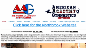 What Aagymnastics.com website looked like in 2018 (5 years ago)