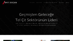 What Akifdogantel.com website looked like in 2018 (5 years ago)
