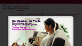What Aryapsikoloji.com.tr website looked like in 2018 (5 years ago)
