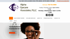 What Alphaeyecare.com website looked like in 2018 (5 years ago)