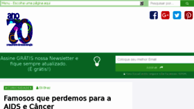 What Ano70.com.br website looked like in 2018 (7 years ago)