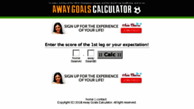 What Away-goals.com website looked like in 2018 (5 years ago)