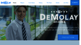 What Azdemolay.org website looked like in 2018 (5 years ago)