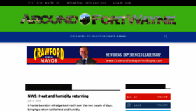 What Aroundfortwayne.com website looked like in 2018 (5 years ago)