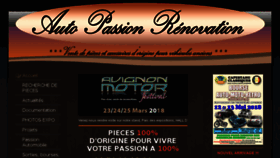 What Autopassionrenovation.fr website looked like in 2018 (5 years ago)