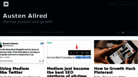 What Austenallred.com website looked like in 2018 (5 years ago)
