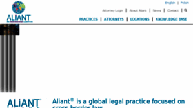 What Aliantlaw.com website looked like in 2018 (5 years ago)