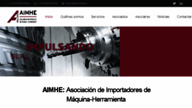 What Aimhe.org website looked like in 2018 (5 years ago)