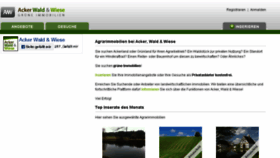 What Ackerwaldundwiese.de website looked like in 2018 (5 years ago)