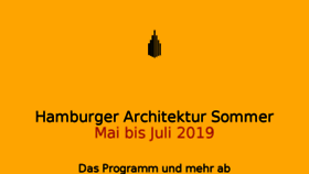What Architektursommer.de website looked like in 2018 (5 years ago)