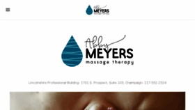 What Abbymeyersmassage.com website looked like in 2018 (5 years ago)
