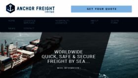 What Anchor-freight.co.uk website looked like in 2018 (5 years ago)