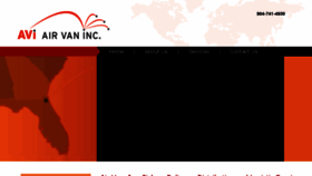 What Airvaninc.com website looked like in 2018 (5 years ago)