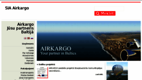What Airkargo.lv website looked like in 2018 (5 years ago)