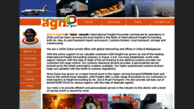 What Agnfreight.com website looked like in 2018 (5 years ago)