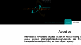 What Adriaticlogistics.hr website looked like in 2018 (5 years ago)