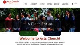 What Actschurch.org website looked like in 2018 (5 years ago)