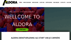 What Aldora.nl website looked like in 2018 (5 years ago)
