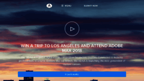 What Adobeawards.com website looked like in 2018 (5 years ago)