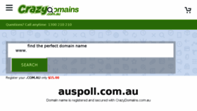 What Auspoll.com.au website looked like in 2018 (5 years ago)