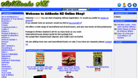 What Aabooks.co.nz website looked like in 2018 (5 years ago)