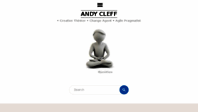 What Andycleff.com website looked like in 2018 (5 years ago)