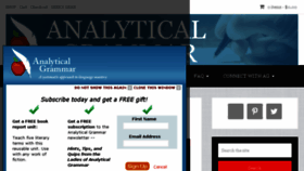 What Analyticalgrammar.com website looked like in 2018 (5 years ago)