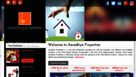 What Aaradhyaproperties.co.in website looked like in 2018 (5 years ago)