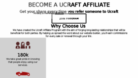 What Affiliates.ucraft.com website looked like in 2018 (5 years ago)