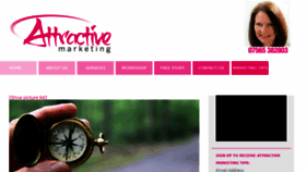 What Attractivemarketing.biz website looked like in 2018 (5 years ago)
