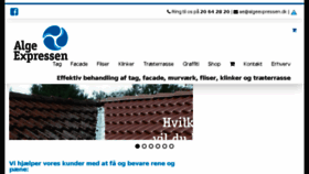 What Algeexpressen.dk website looked like in 2018 (7 years ago)