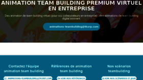 What Animation-teambuilding.fr website looked like in 2018 (5 years ago)