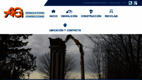 What Agconstrucciones.com website looked like in 2018 (5 years ago)