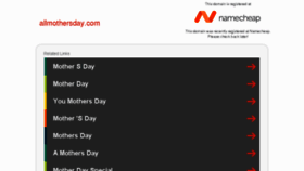 What Allmothersday.com website looked like in 2018 (5 years ago)
