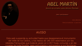 What Abelmartin.com website looked like in 2018 (5 years ago)
