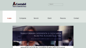 What Ascontabil.ro website looked like in 2018 (5 years ago)