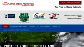 What Atlanticstormprotection.com website looked like in 2018 (5 years ago)