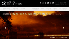 What Africacollection.co.uk website looked like in 2018 (5 years ago)