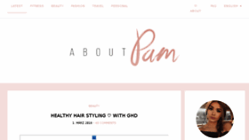 What Aboutpam.com website looked like in 2018 (5 years ago)
