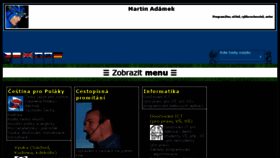 What Adamek.cz website looked like in 2018 (5 years ago)