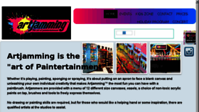 What Artjamming.co.za website looked like in 2018 (5 years ago)