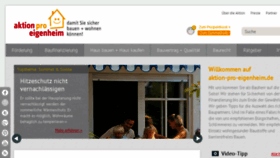 What Aktion-pro-eigenheim.de website looked like in 2018 (5 years ago)