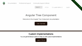 What Angular2-tree.readme.io website looked like in 2018 (5 years ago)
