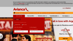 What Avianca.com website looked like in 2018 (5 years ago)