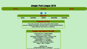 What Alsagerpoolleague.co.uk website looked like in 2018 (5 years ago)