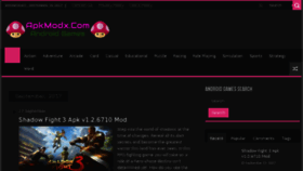 What Apkmodx.com website looked like in 2018 (5 years ago)