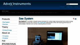 What Advex-instruments.cz website looked like in 2018 (5 years ago)