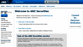 What Anzsecurities.co.nz website looked like in 2018 (5 years ago)