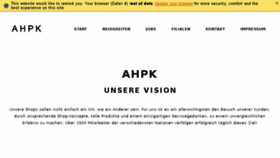 What Ahpk.de website looked like in 2018 (5 years ago)