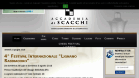What Accademiadiscacchi.it website looked like in 2018 (5 years ago)
